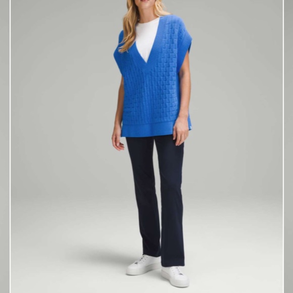 Lululemon Cable-Knit Relaxed-Fit Sweater Vest
Pipe Dream Blue